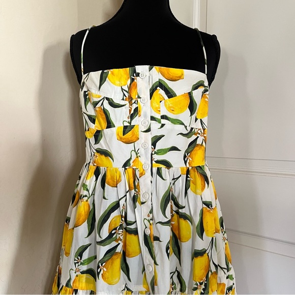 J. Crew Lemon Pattern Midi Dress - Picture 4 of 16